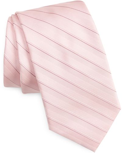 Calvin Klein Tatum Stripe Tie - Pink