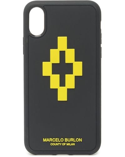 Marcelo Burlon Iphone Xs 3d Cross Phone Case - Black