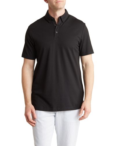14th & Union Short Sleeve Coolmax Polo - Black