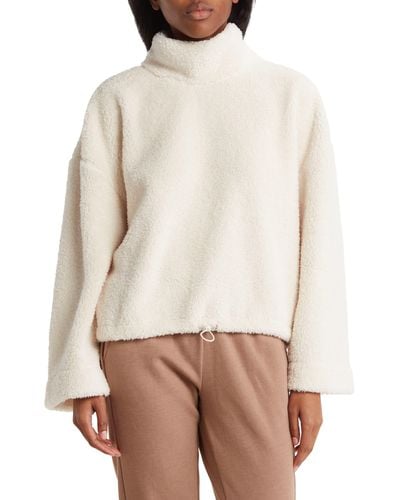 Balance Collection Evie Faux Shearling Pullover - Natural