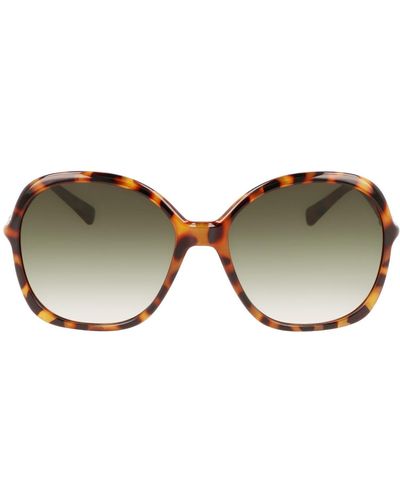 Longchamp 59mm Roseau Modified Rectangle Sunglasses - Multicolor