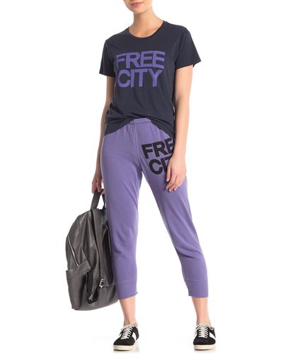 Freecity Freecity Crop Sweatpants - Purple