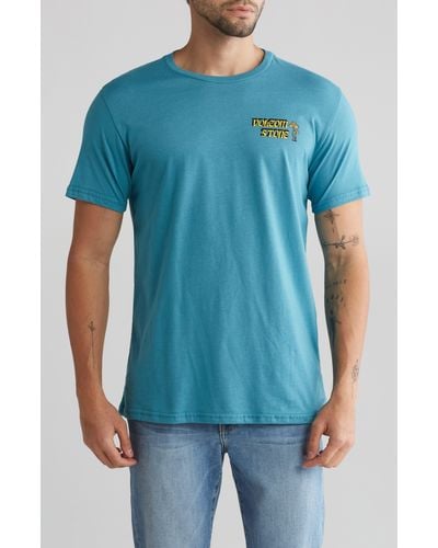 Volcom Happy Stone Cotton Graphic T-shirt - Blue