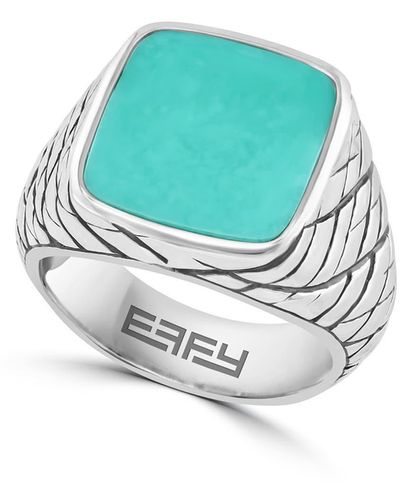 Effy Sterling Silver Turquoise Ring - Blue