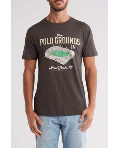 American Needle Polo Grounds Graphic Print T-shirt - Gray