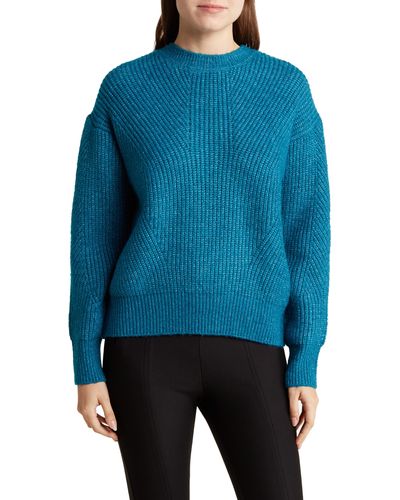 Elodie Bruno Soft Crewneck Sweater - Blue