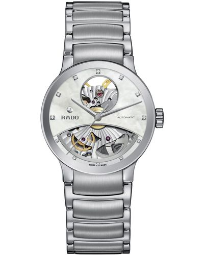 Rado Centrix Mother Of Pearl Automatic Bracelet Watch - Gray