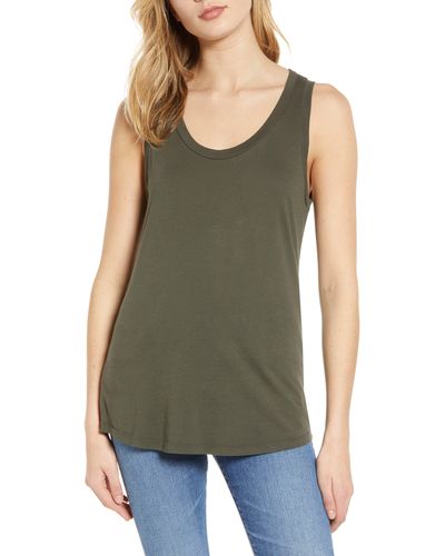 AG Jeans Cambria Fitted Tank - Green