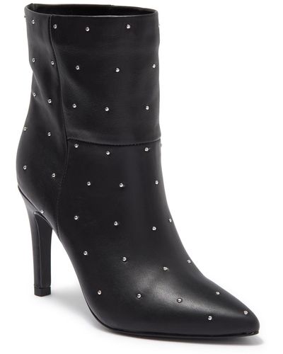 Rebecca Minkoff Siena Studded Leather Bootie In Black At Nordstrom Rack