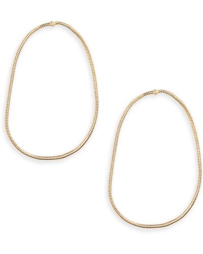 Nordstrom Demi Fine Chain Loop Drop Earrings - Metallic