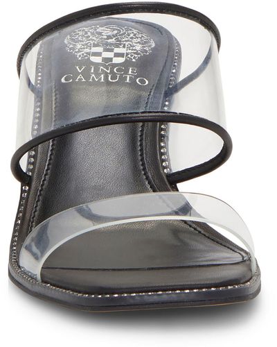 Vince Camuto Sevellin Transparent Wedge Sandal - Gray