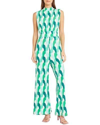 DONNA MORGAN FOR MAGGY Wide Leg Jumpsuit - Green