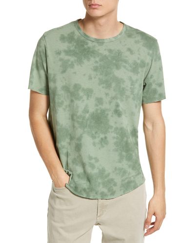 Rag & Bone Haydon Tie Dye Linen & Cotton T-shirt - Green