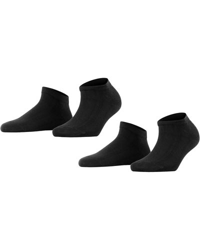FALKE Happy 2-pack Ankle Socks - Black
