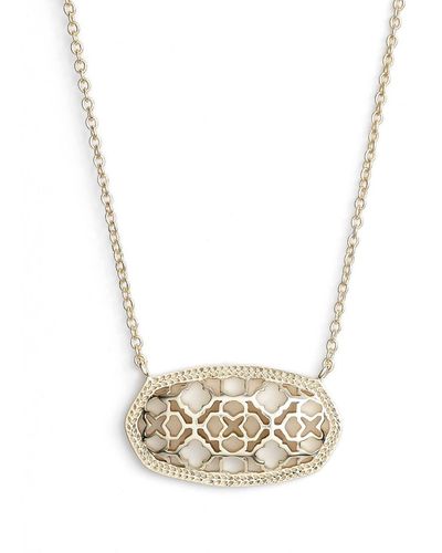 Kendra Scott 'dollie' Pendant Necklace - Metallic