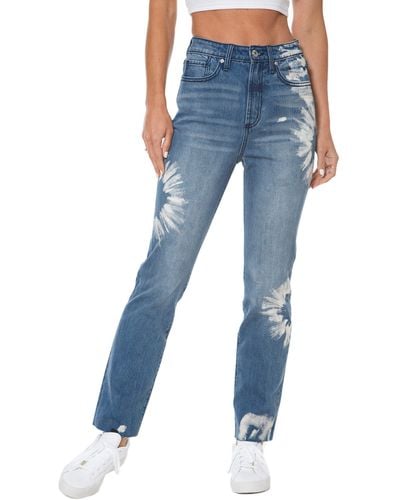 Juicy Couture Venice High Rise Straight Leg Jeans - Blue