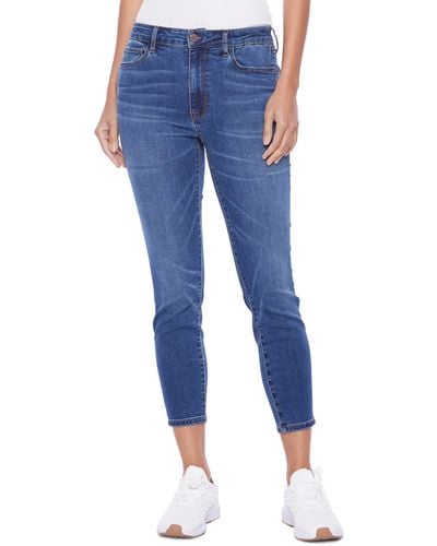 HINT OF BLU Brilliant High Waist Ankle Skinny Jeans - Blue