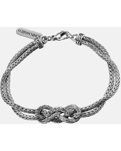 John Hardy silver Asli Classic Chain link crossover 21.5mm medium cuff