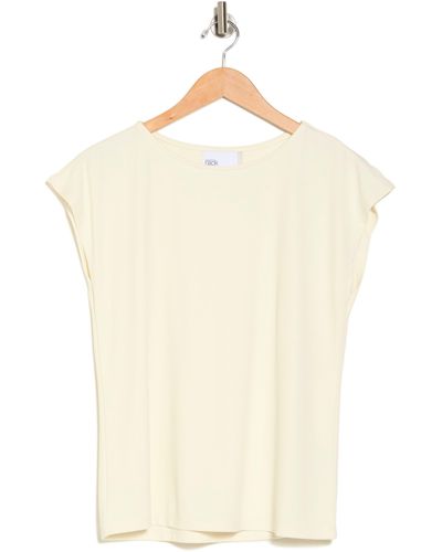 Nordstrom Cap Sleeve Modal Blend T-shirt - Natural
