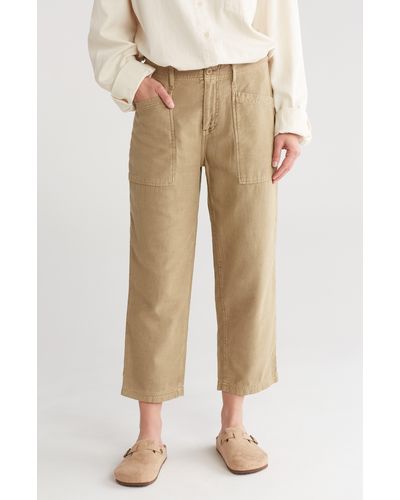 Lucky Brand Easy Pocket Utility Pants - Natural