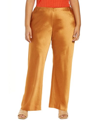 Vince Satin Bias Cut Pants - Orange
