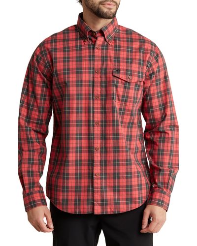 Brooks Brothers Regular Fit Plaid Twill Button-down Shirt - Red