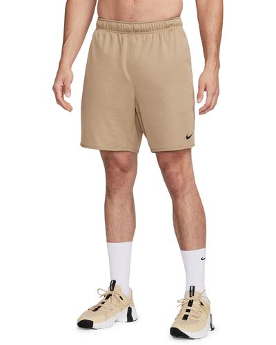 Nike Dri-fit 7-inch Brief Lined Versatile Shorts - Natural