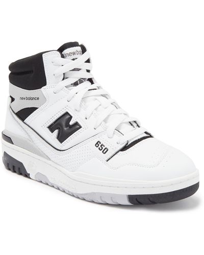 New Balance Bb650rv1 High Top Sneaker - White