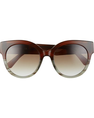 Longchamp 53mm Gradient Round Sunglasses - Multicolor