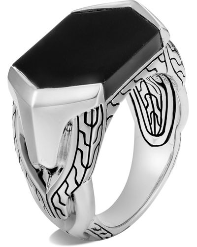 John Hardy Asli Classic Chain Signet Ring - Multicolor