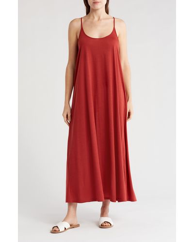 Nordstrom Low Back Beach Dress - Red