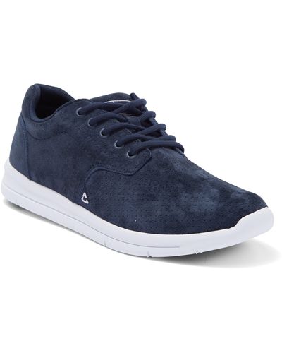Travis Mathew The Daily Leather Lace-up Sneaker - Blue