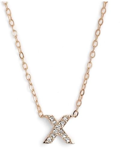 Nadri Initial Pendant Necklace - Metallic
