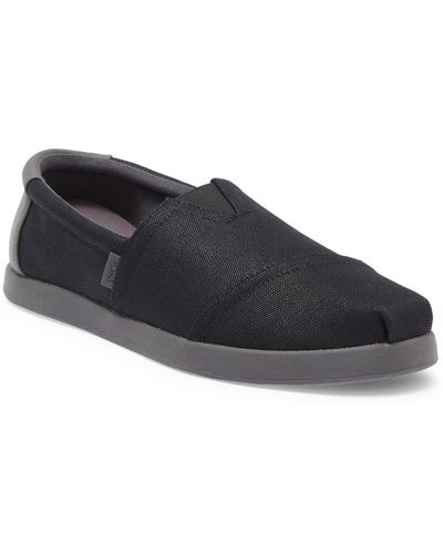 TOMS Waxed Canvas Sneaker - Black
