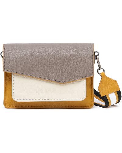 Botkier Cobble Hill Leather Crossbody Bag - Gray