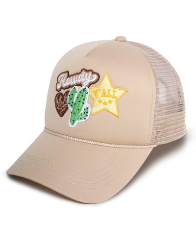 David & Young Howdy Y'all Trucker Hat - Natural
