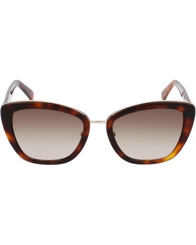 Longchamp Roseau 53mm Gradient Rectangle Sunglasses - Multicolor