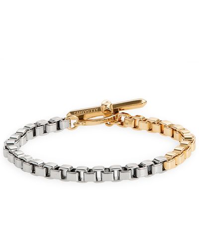 AllSaints Two-tone Toggle Chain Bracelet - Metallic
