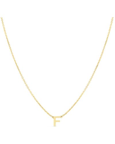 KARAT RUSH 14k Gold Initial F Necklace - Yellow