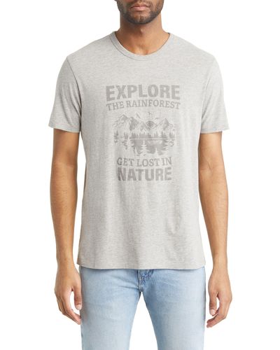 Rainforest Soft Washed Cotton Graphic T-shirt - White