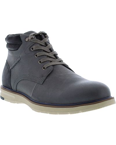 English Laundry Dariel Colorblock Leather Boot - Gray