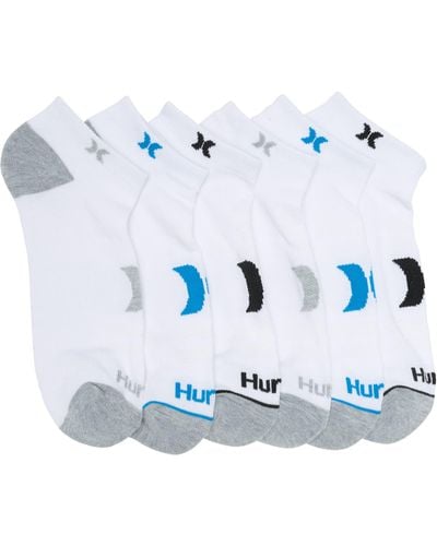 Hurley Pack Of 6 Terry Ankle Socks - Blue