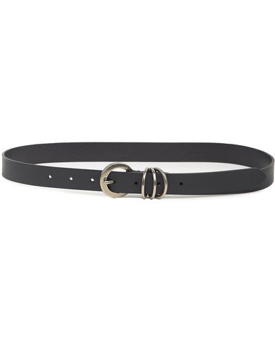 Frye Keeper D-ring Leather Belt In Black At Nordstrom Rack