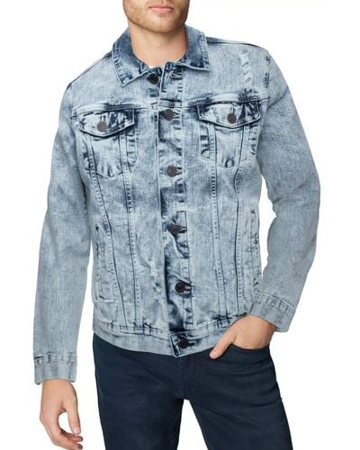 Xray Jeans Washed Slim Denim Jacket - Blue