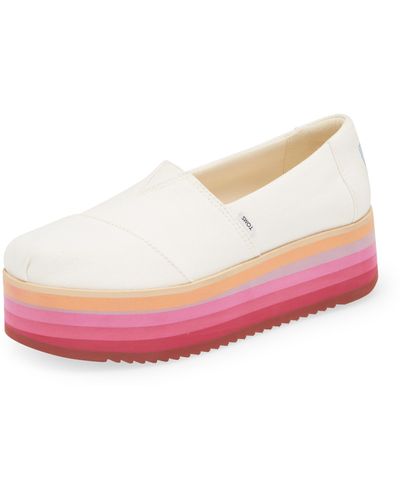 TOMS Alpargata High Platform Slip-on - Pink