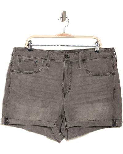 Madewell High Rise Denim Shorts In Slater Wash At Nordstrom Rack - Gray