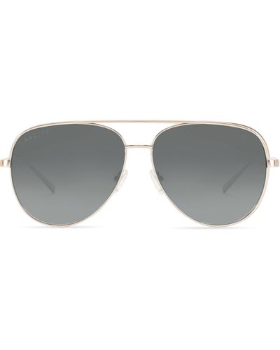 DIFF California Soul 64mm Aviator Sunglasses - Gray