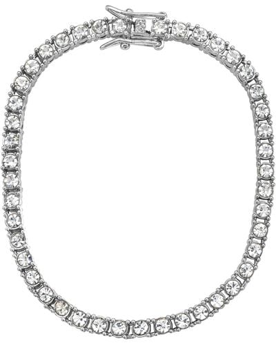Adornia Tennis Bracelet - White
