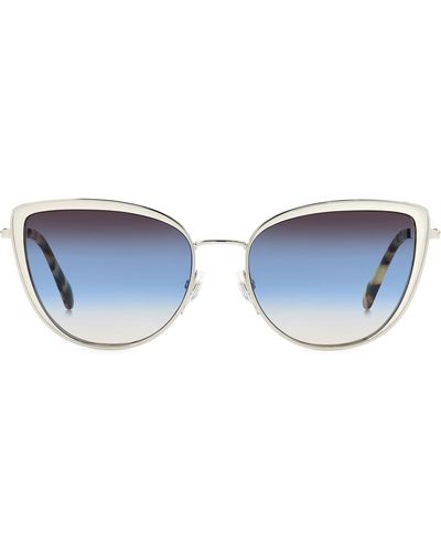 Kate Spade Staci 56mm Gradient Cat Eye Sunglasses - Blue