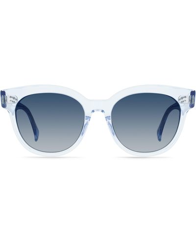 Raen Nikol 52mm Polarized Round Sunglasses - Blue